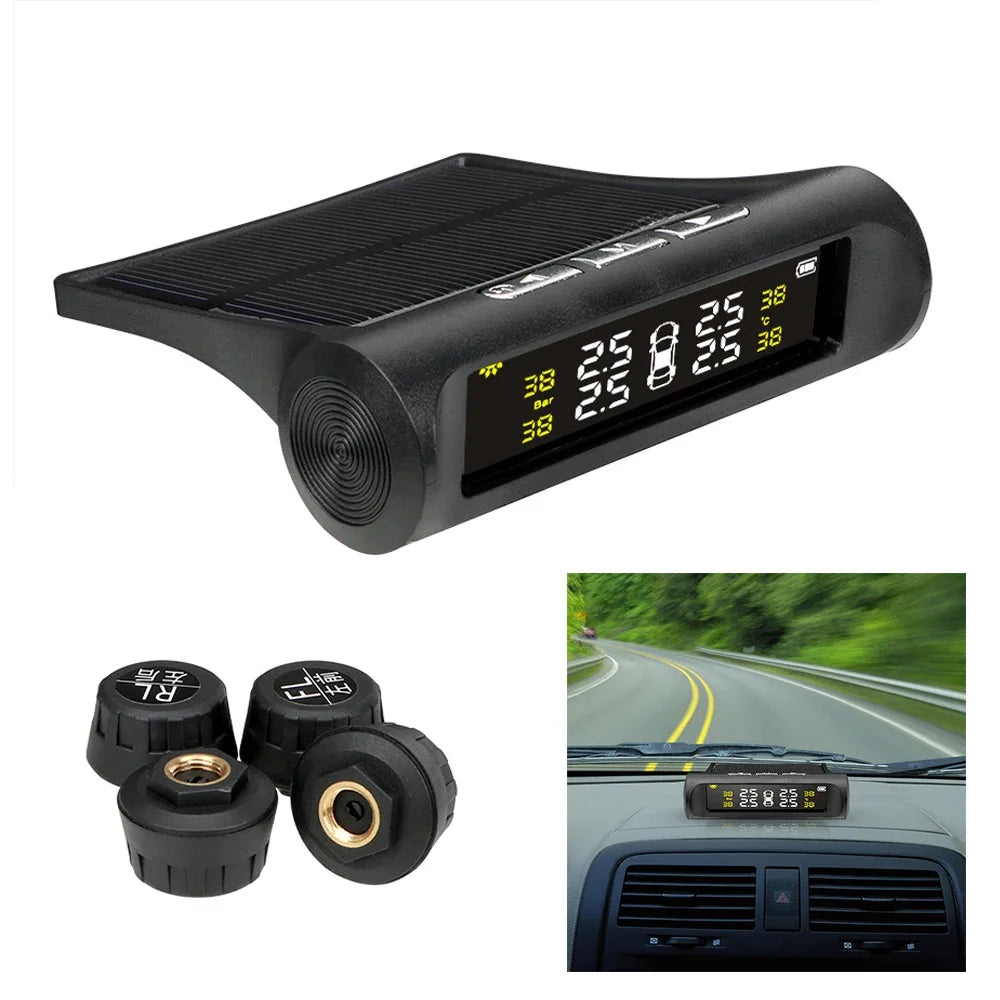 lTPMS Solar Tire Pressure Sensor – Système de surveillance de la pression des pneus