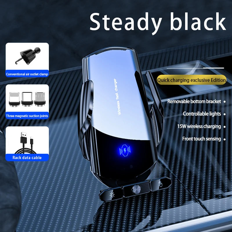 Support magnétique de téléphone avec chargeur sans fil pour voiture