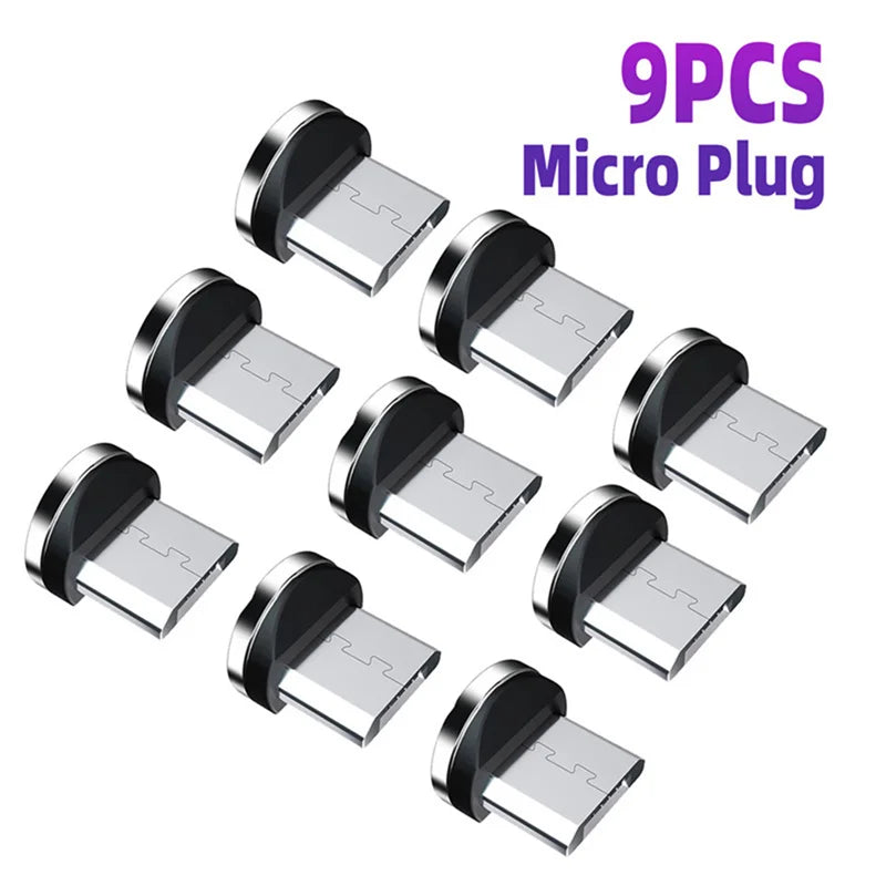 Lot de 9 adaptateurs magnétiques pour câble de charge