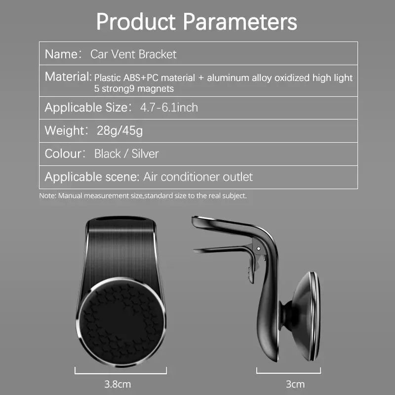 Support magnétique universel pour téléphone de voiture