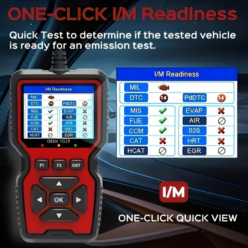 V519 – Scanner OBD2 professionnel pour diagnostic automobile