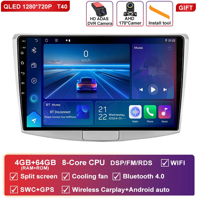Android 16 CarPlay Auto 4G WiFi – Autoradio multimédia GPS pour Volkswagen