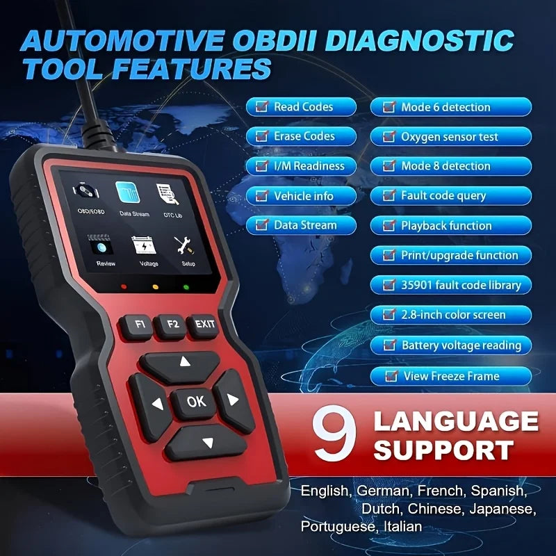 V519 – Scanner OBD2 professionnel pour diagnostic automobile