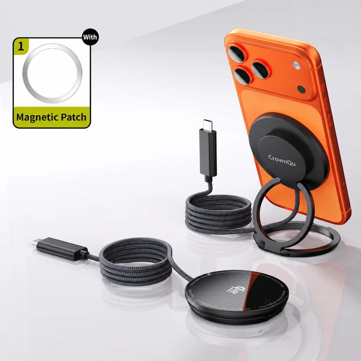 Support de charge sans fil magnétique Qi2.2 25 W
