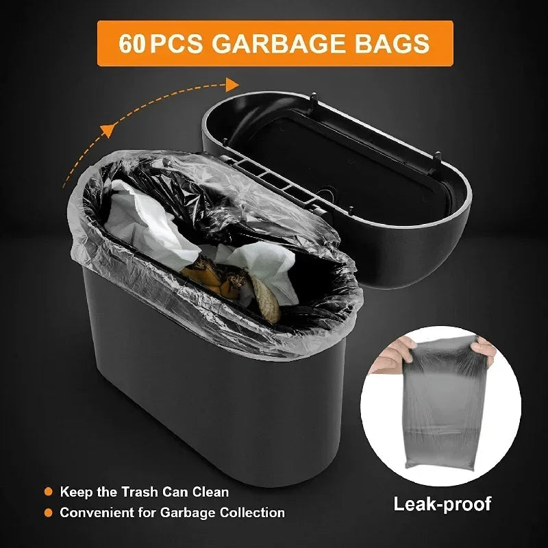 🗑️ Poubelle de voiture compacte avec couvercle – Velora