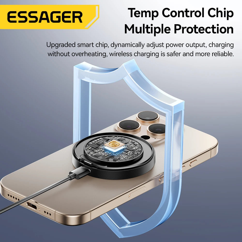 Chargeur sans fil magnétique Essager 15 W avec support