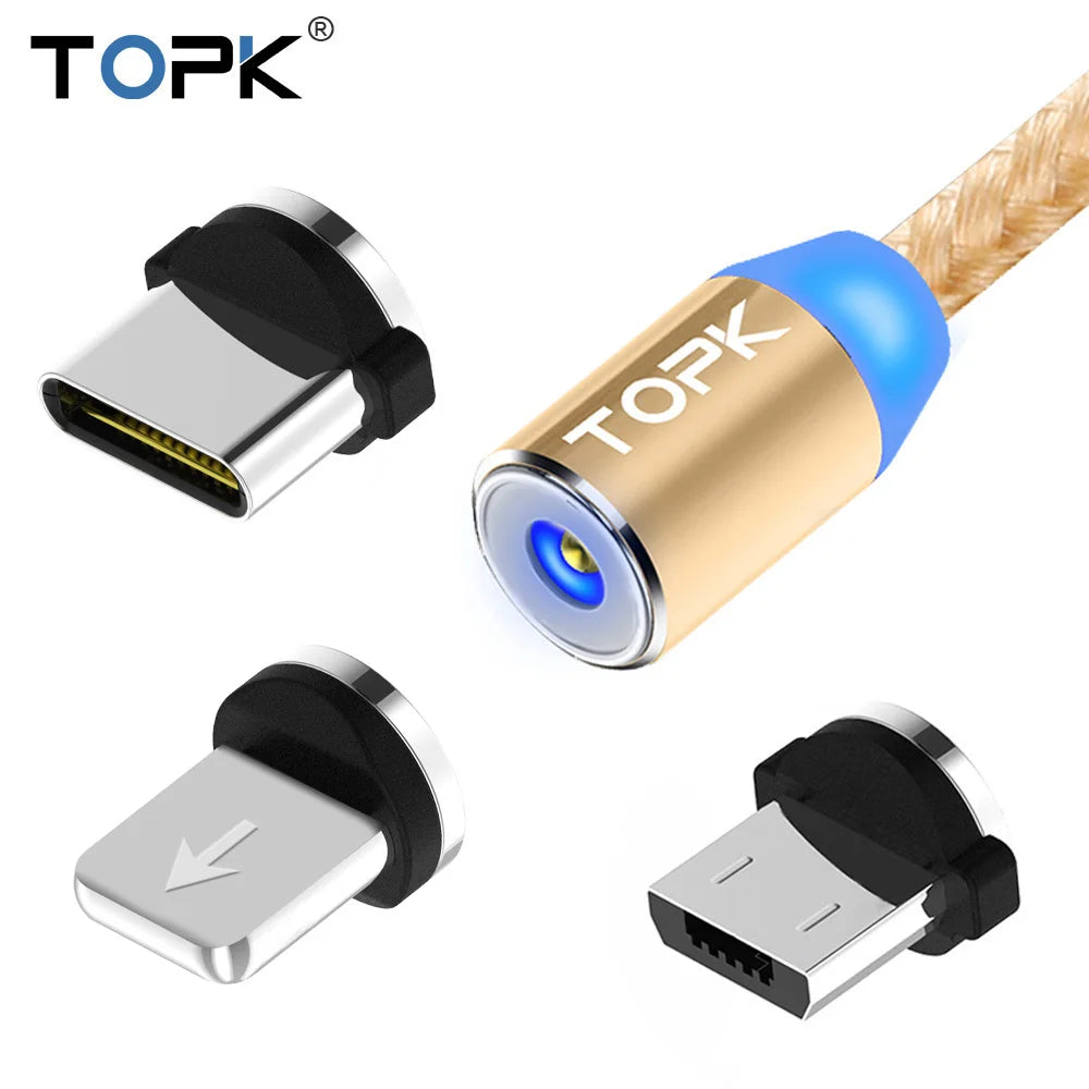 Câble de charge magnétique 3-en-1 TOPK