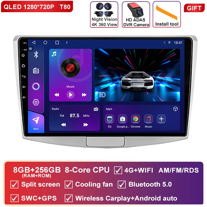 Android 16 CarPlay Auto 4G WiFi – Autoradio multimédia GPS pour Volkswagen