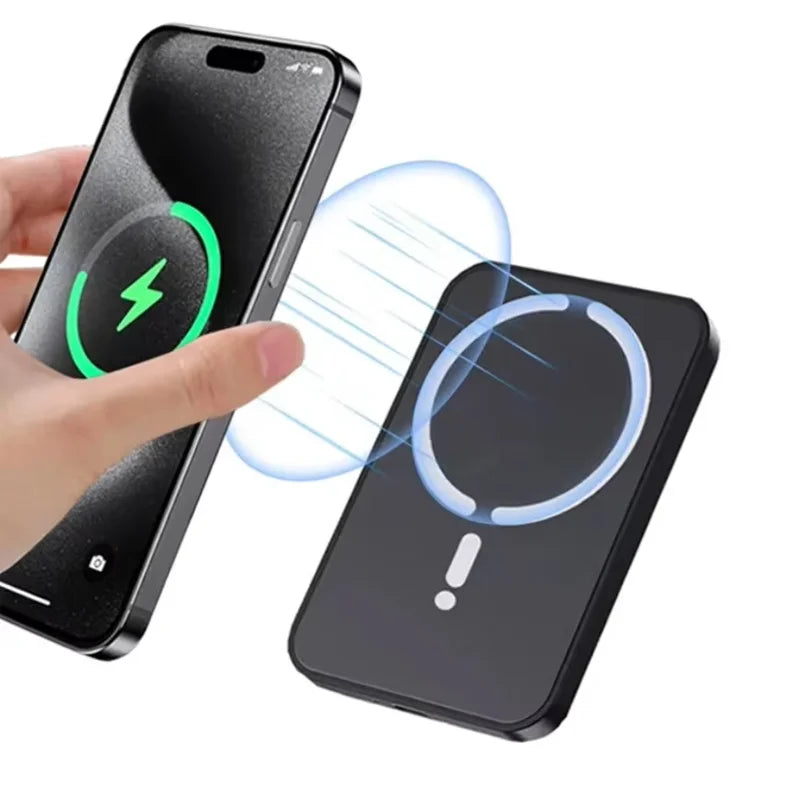 Chargeur sans fil magnétique pour voiture avec support de téléphone